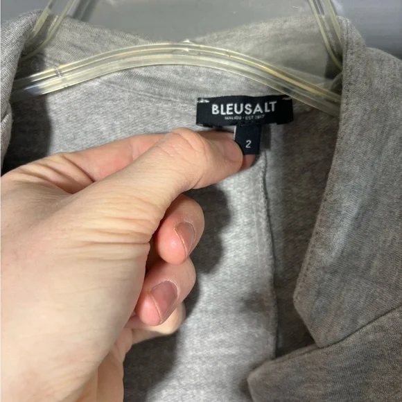 Bleusalt The Big Rock Boyfriend Blazer Womens Size 2 - Picture 5 of 5